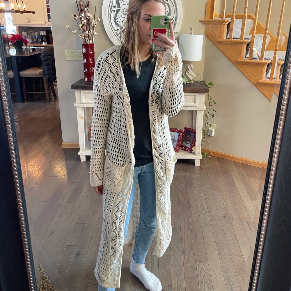 Cream knit sweater